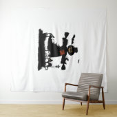 Hübsches Halbwunder-Design mit Schaukel Wandteppich (Beispiel (Horizontal))