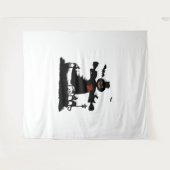 Hübsches Halbwunder-Design mit Schaukel Wandteppich (Vorderseite (Horizontal))