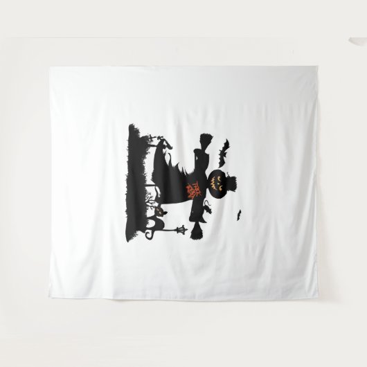 Hübsches Halbwunder-Design mit Schaukel Wandteppich (Vorderseite (Horizontal))