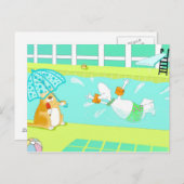 Hübsches Hallenbad Postkarte (Vorne/Hinten)