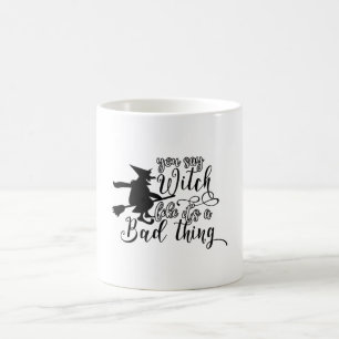 Hübsches Halloween-Geschenk - Hexe Kaffeetasse