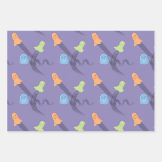 Hübsches Halloween-Print mit nahtlosem Muster. Geschenkpapier Set (Vorderseite 2)