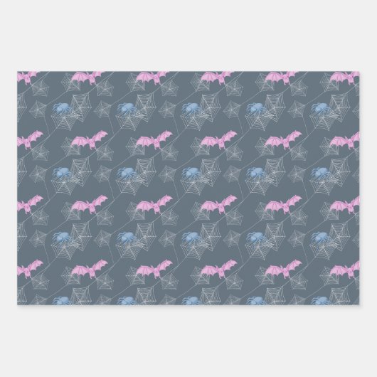 Hübsches Halloween-Print mit nahtlosem Muster. Geschenkpapier Set (Vorderseite)