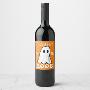Hübsches Halloween-Weinetikett Weinetikett