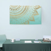 Hübsches, handgezeichnetes Mandala Banner (Messeveranstaltung)