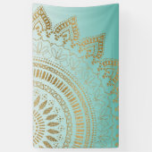 Hübsches, handgezeichnetes Mandala Banner (Vertikal)