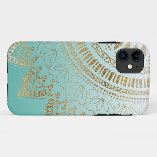 Hübsches, handgezeichnetes Mandala Case-Mate iPhone Hülle (Rückseite (Horizontal))