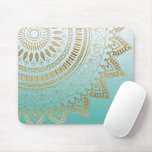 Hübsches, handgezeichnetes Mandala Mousepad (Mit Mouse)
