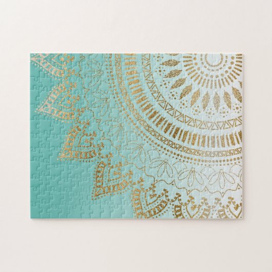 Hübsches, handgezeichnetes Mandala Puzzle (Horizontal)