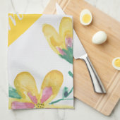 Hübsches Handtuch mit Blumenwolle (Viertel Falte)