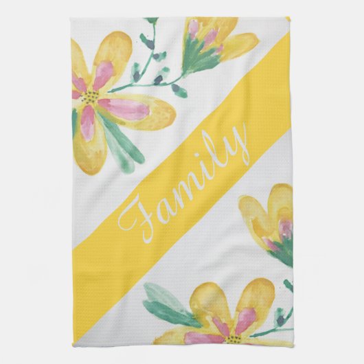 Hübsches Handtuch mit Blumenwolle (Vertikal)