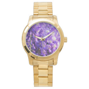 Hübsches hängendes Wisteria-Foto Armbanduhr