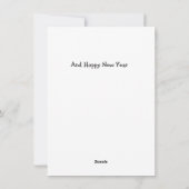 Hübsches Häschen Feiertagskarte (Rückseite)