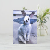 Hübsches Häschen Feiertagskarte (Stehend Vorderseite)