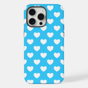 Hübsches Hellblau - Süße stilvolle Polka-Punkt-Her iPhone 15 Pro Max Hülle