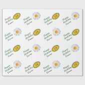 Hübsches helles Gänseblümchen irgendein Geschenkpapier (Flach)
