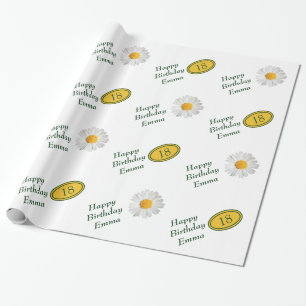 Hübsches helles Gänseblümchen irgendein Geschenkpapier