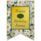 Hübsches helles Gänseblümchen irgendein Wimpelkette (Zweite Fahne)