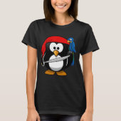 Hübsches Hemd mit Pirate Penguin Animal Comic Cart T-Shirt (Vorderseite)
