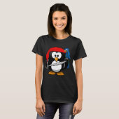 Hübsches Hemd mit Pirate Penguin Animal Comic Cart T-Shirt (Vorne ganz)