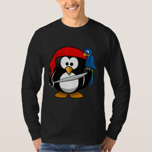 Hübsches Hemd mit Pirate Penguin Animal Comic Cart T-Shirt