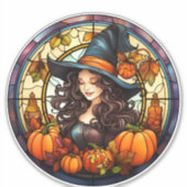 Hübsches Herbstglas Aufkleber (Vorderseite)