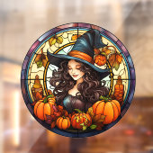 Hübsches Herbstglas Fensteraufkleber (Blatt 2)