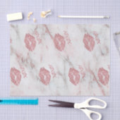 Hübsches Herz des Rosen-Imitat-Glitzer-XOXO Seidenpapier (Handwerk)