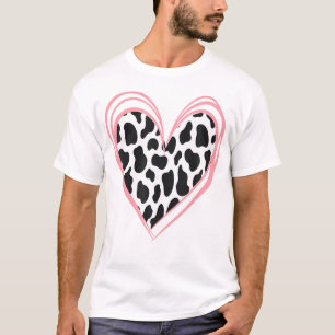 Hübsches Herz für Kuhliebhaber Happy Valent T-Shirt