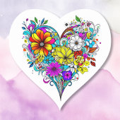 Hübsches Herz | Valentine's Day Herz-Aufkleber