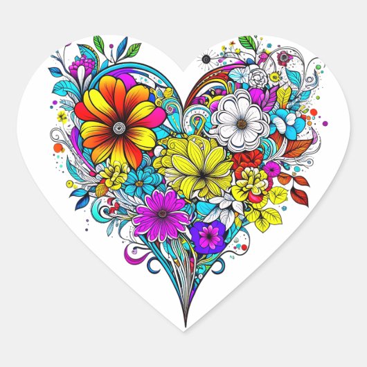 Hübsches Herz | Valentine's Day Herz-Aufkleber (Vorderseite)