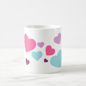 Hübsches Herzdesign für alle, die Lieben hören Kaffeetasse (Mittel)