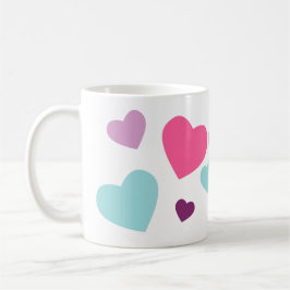 Hübsches Herzdesign für alle, die Lieben hören Kaffeetasse