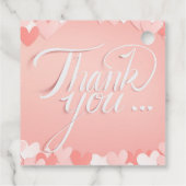 Hübsches Herzdesign Geschenkanhänger (Rückseite)