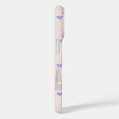 Hübsches Herzmuster in Rosa Girlspitze Case-Mate iPhone Hülle (Rückseite / Rechts)