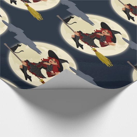 Hübsches Hexenwaschpapier Geschenkpapier (Ecke)