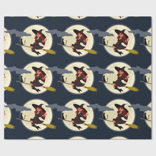 Hübsches Hexenwaschpapier Geschenkpapier (Flach)