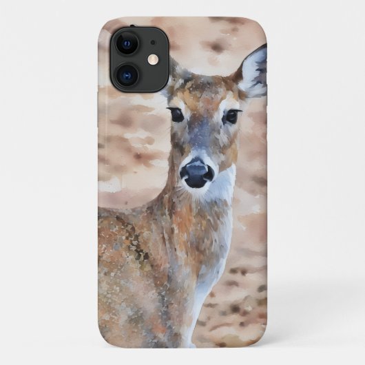 Hübsches Hirsch Nah Up Art Phone Case (Rückseite)