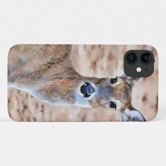 Hübsches Hirsch Nah Up Art Phone Case (Rückseite (Horizontal))