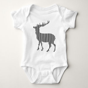 Hübsches Hirschmuster Baby Strampler