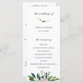 Hübsches Hochzeitsprogramm für Wasserfarben Programm (Vorne/Hinten)