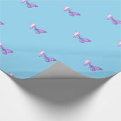 Hübsches Holografisches Schmetterlingspapier Geschenkpapier (Ecke)