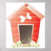 Hübsches Hundehaus Poster (Vorne)