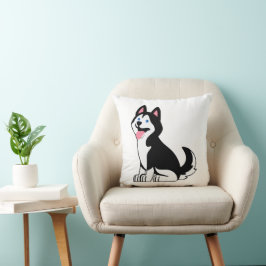Hübsches Husky-Welpen-Kissen Kissen