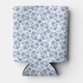 Hübsches Indigoblau-Ethnic-Floral-Print kann kühle Dosenkühler (Vorderseite)