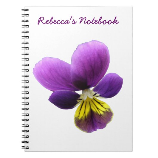 Hübsches, individuell anpassbares Notebook Notizblock (Vorderseite)