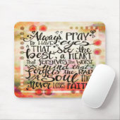 Hübsches, inspirierendes Gebetsangebot Mousepad (Mit Mouse)