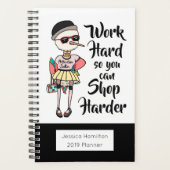 Hübsches inspirierendes Wort hart, damit man hart  Planer (Vorderseite)