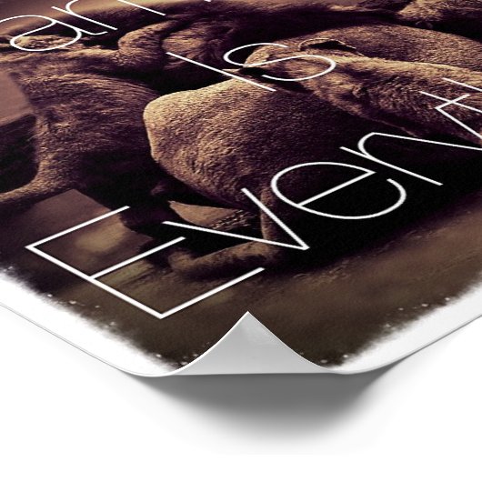 Hübsches inspirierendes Zitat Poster (Ecke)