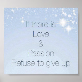 Hübsches inspirierendes Zitat-Poster Poster